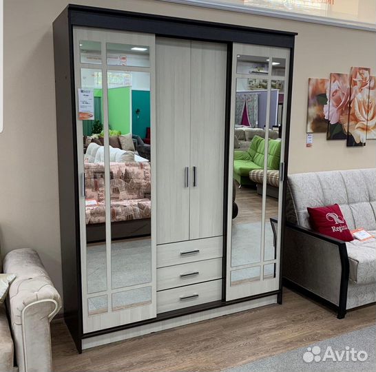 Шкаф-купе с зеркалами 170 см / Доставка 1-5 дней