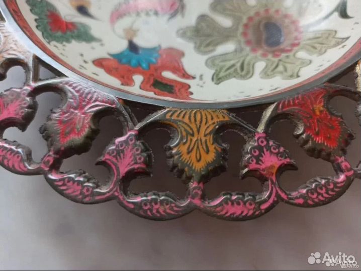 Тарелка конфетница Индия латунь