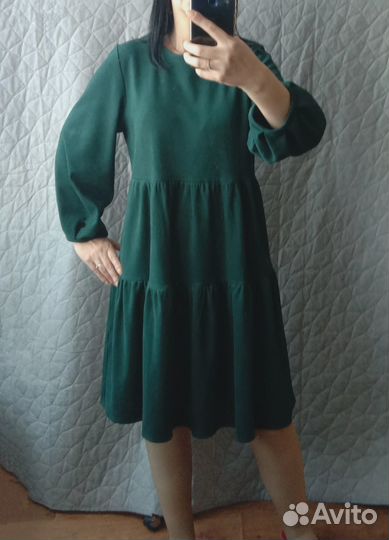 Платье замшевое в стиле Бохо 44,44-46