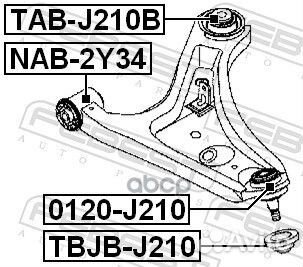 Опора шаровая Toyota Rush J200E 06 0120J210