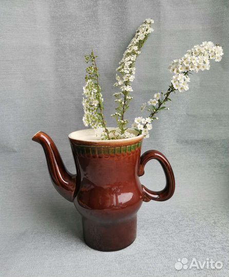 Ваза кувшин без крышки керамика СССР зик