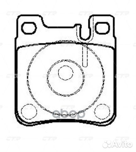 Колодки задние MB W140/202AMG/210/W220 5.0-6.0 CTR