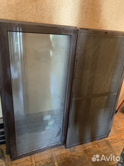 Окна пластиковые бу коричневые