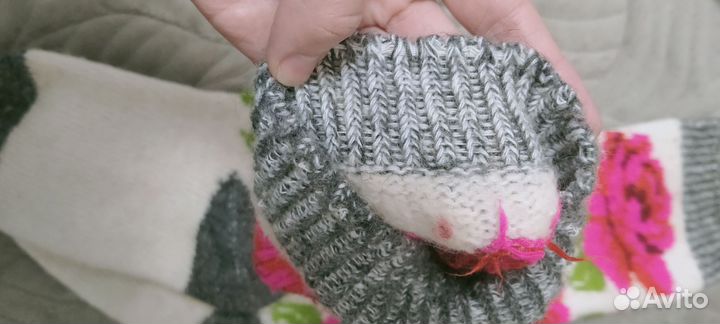 Носки вязаные высокие