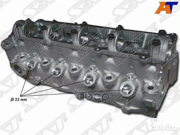 Головка блока mazda Bongo RF-98 диаметр форсунки