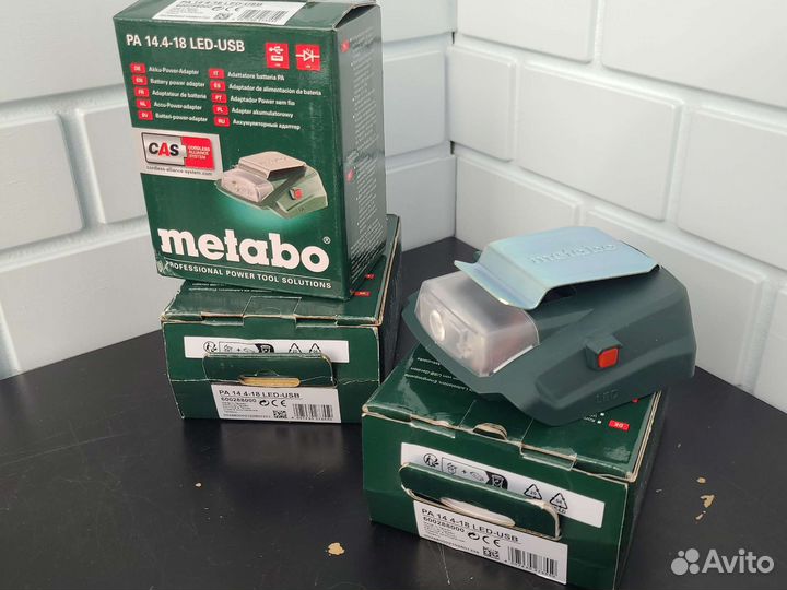 Фонарик. USB адаптер Metabo pa 14,4-18 led usb