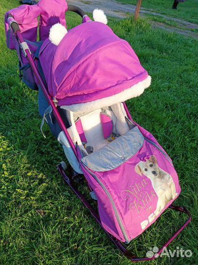 Санки коляска nika