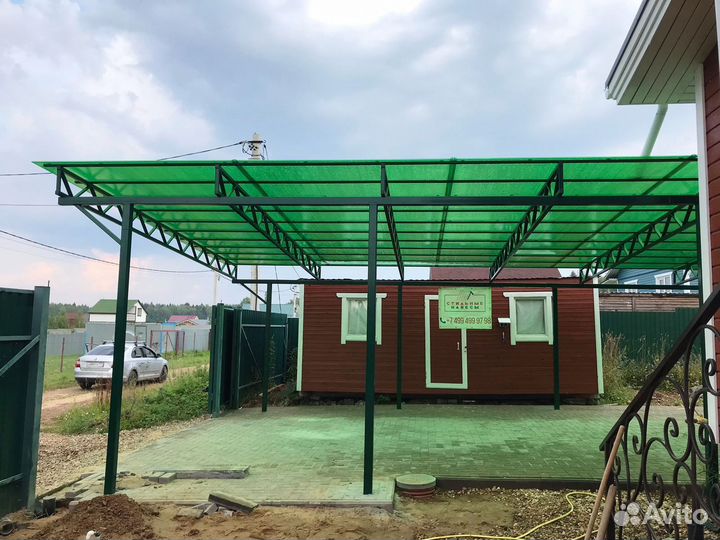 Навес из поликарбоната