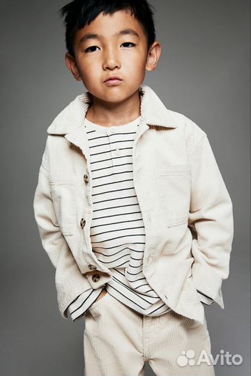 Рубашка-жакет 104 H&M