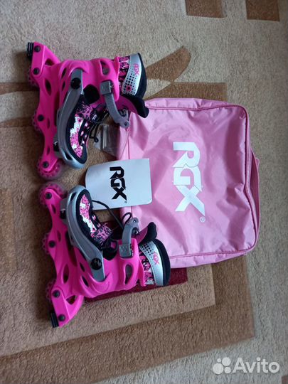 Роликовые коньки детские. Размер 31-34