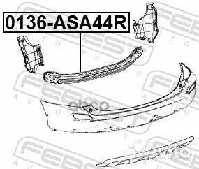 Усилитель бампера заднего Toyota RAV4 2.0-2.5 12