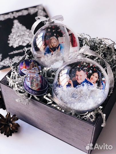 Елочная игрушка (шар) с фото