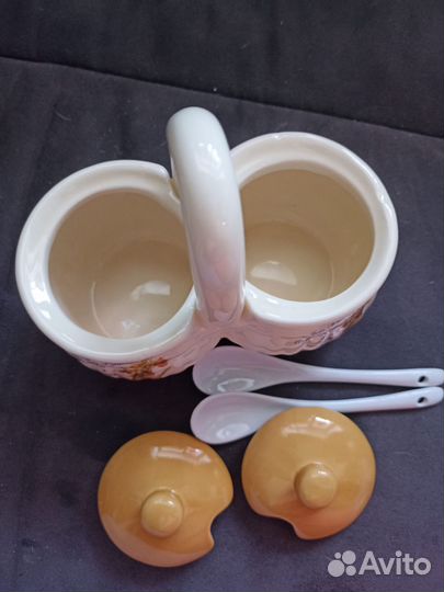 Двойные банки для специй новые в коробке