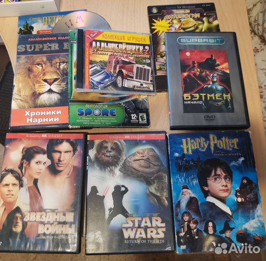 DVD-диски (фильмы, игры)