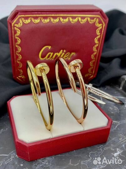 Золотой браслет гвоздь Cartier