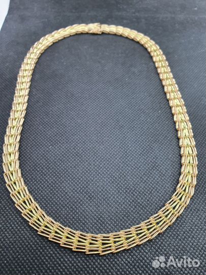 Золотое Колье. Ёлочка. 585 проба