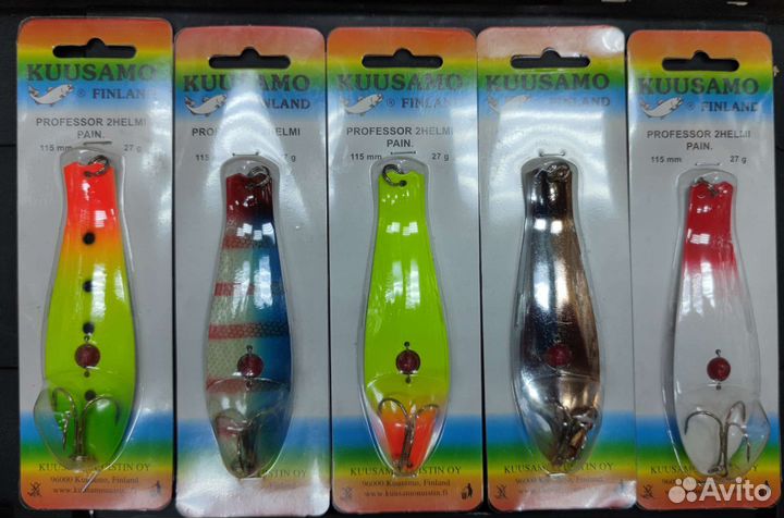 Колеблющиеся блесны на щуку Kuusamo Professor 2