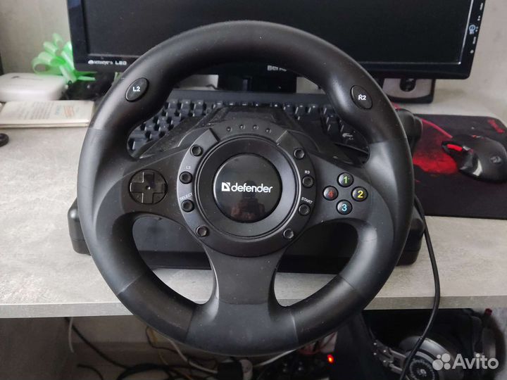 Игровой руль defender forsage drift gt