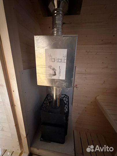 Баня бочка с предбанником