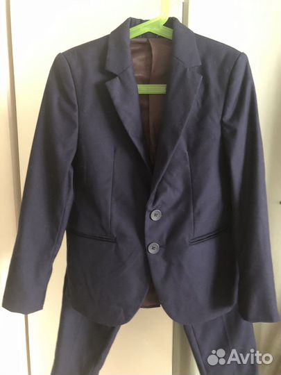 Школьный костюм для мальчика синий 128