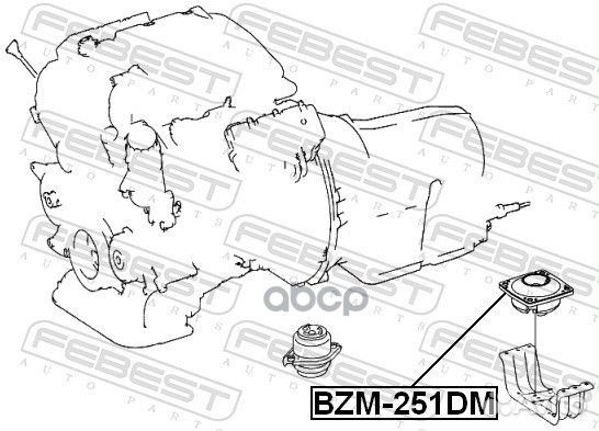 Подушка двс передняя MB W164 3.0CDi 4WD 05