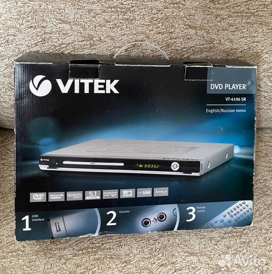 DVD-плеер Vitek новый