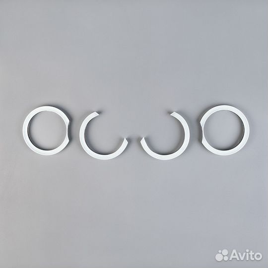 Авторские ангельские глазки Mazda 3 BK 03-09 седан (6500K, черный)