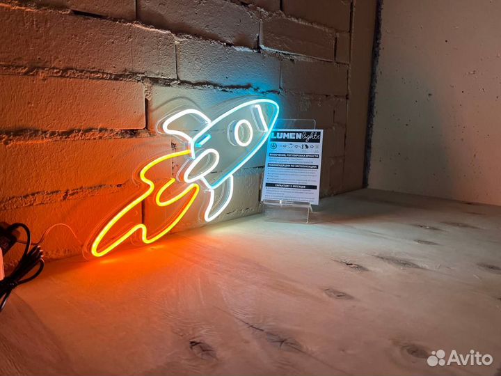 Неоновая вывеска для бизнеса