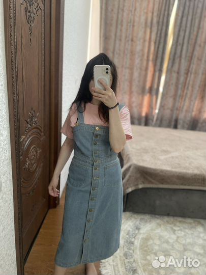 Джинсовый сарафан