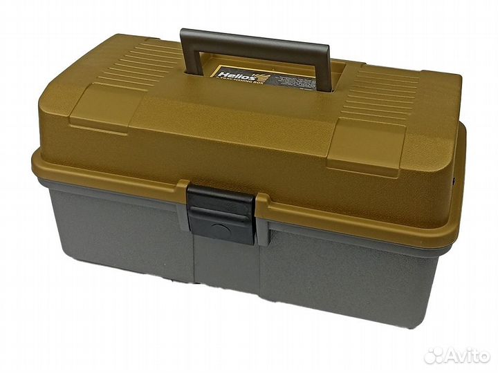 Ящик рыболовный Helios двухполочный (золотой)