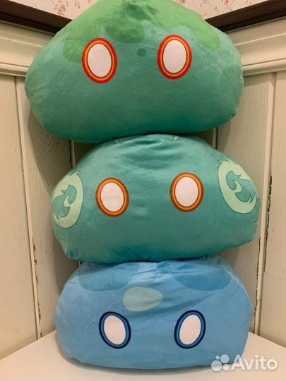 Слайм Геншин подушка 30 см актуально до 15.07