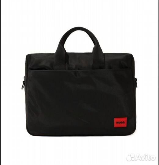 Мужская сумка для ноутбука Hugo Boss 29*39 черная