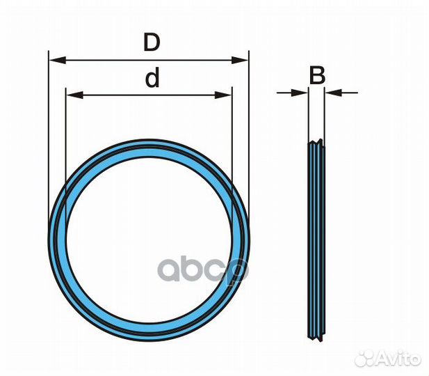 115x136.7x8/10.5 сальник ступицы BPW ECO 6.5-9