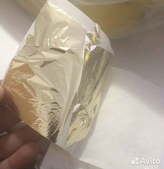 Поталь, цвет Шампань, 9*9см, 25 листов