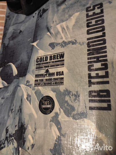Сноуборд lib tech Cold Brew с креплениями