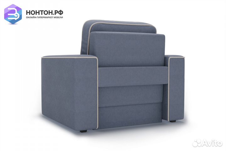 Кресло еврокнижка Берген темно-серое