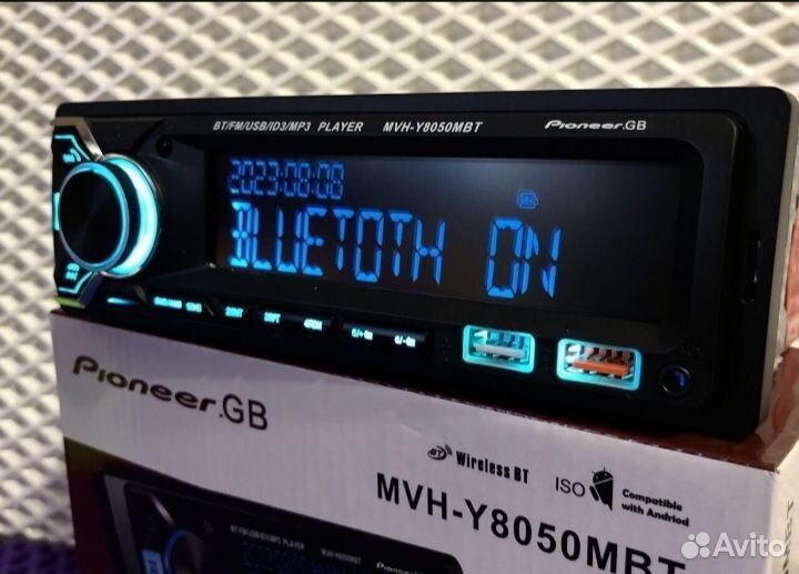 Автомагнитола Pioneer с bluetooth