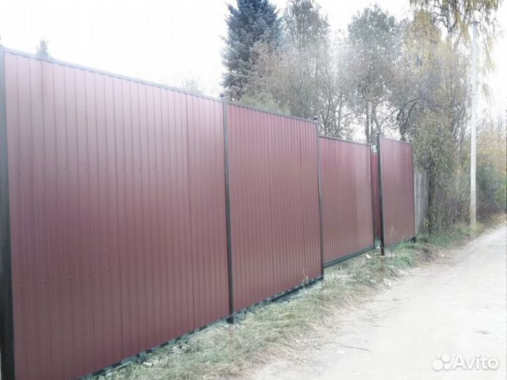 Забор из профнастила