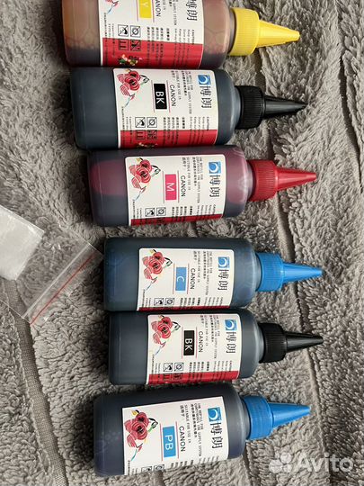 Картриджи с краской для принтера canon pixma