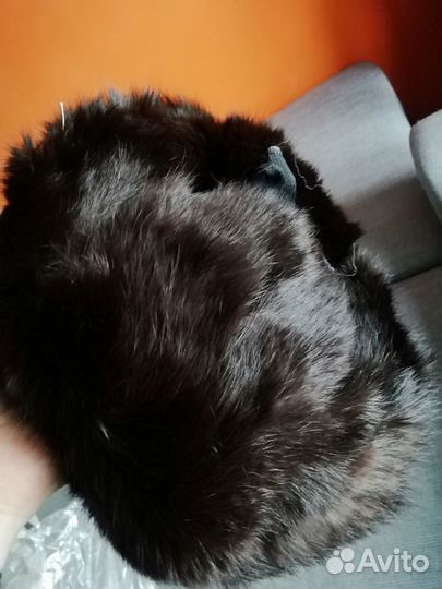 Шапка ушанка из кролика, новая, винтаж СССР