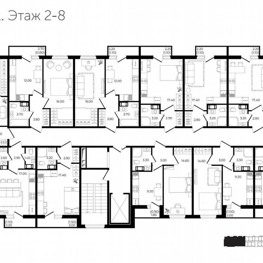 1-к. квартира, 36,4 м², 3/8 эт.