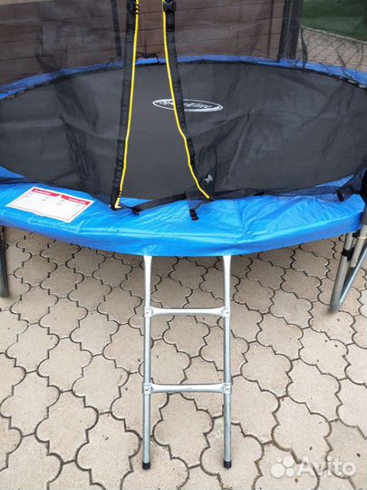 Батут с внешней сеткой и лестниц. 10 футов d-305см
