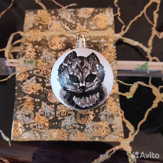 Ёлочные шары с ручной росписью