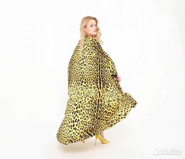 Платье накидка leopard