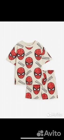 Комплект шорты футболка H&M Marvel 128