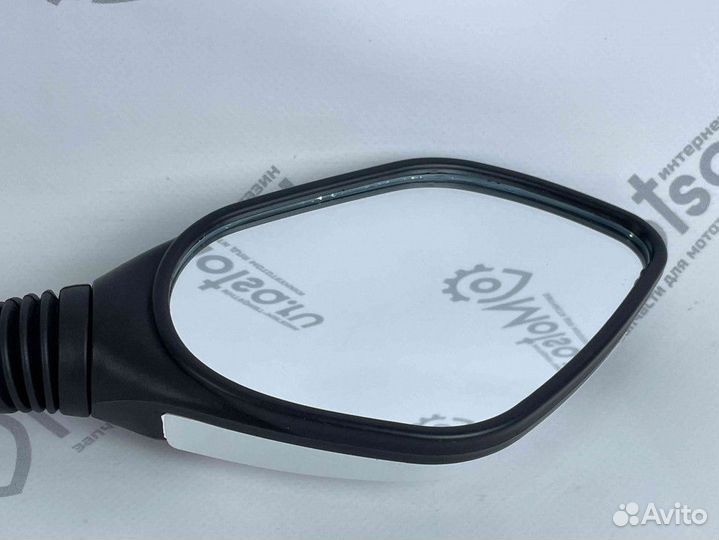 Зеркала (146) пластик пятиугольные (белые с черным