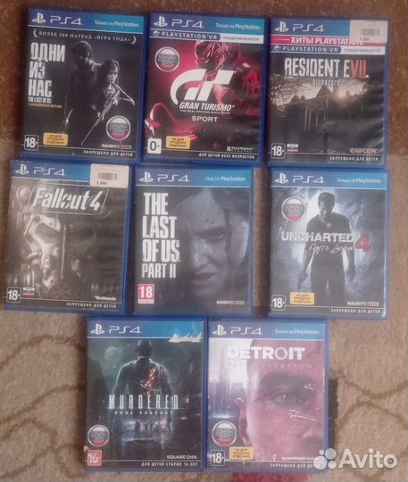 Продажа дисков PS 4