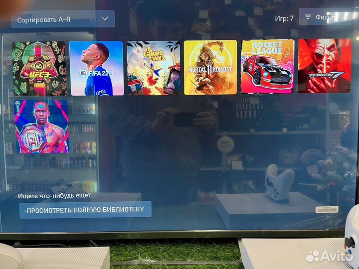 Xbox one s 1tb с дисководом + игры