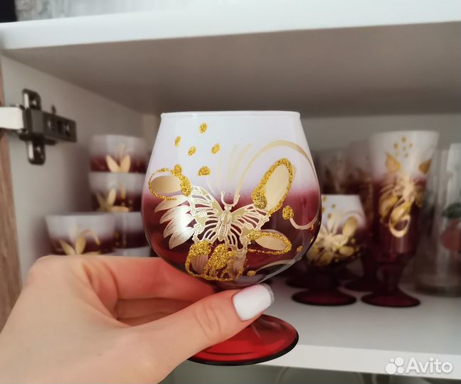 Набор фужеров, бокалов и рюмок. Торг