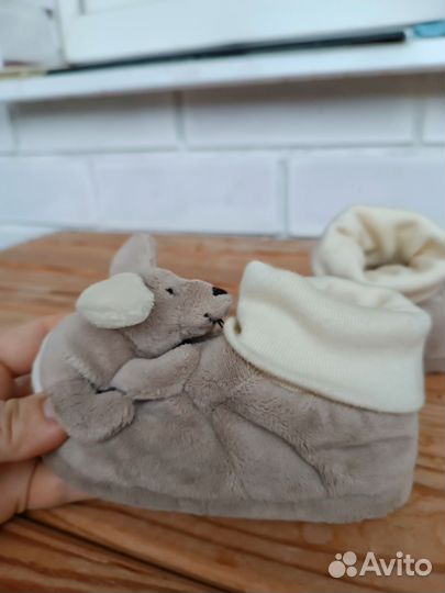 Тапочки домашние пинетки 19-20 размер